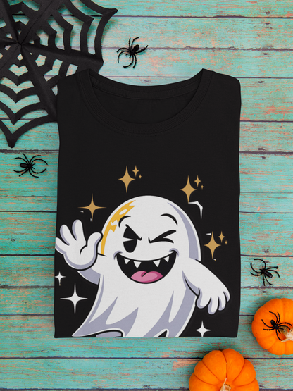 Smiling Ghost Unisex Softstyle T-Shirt