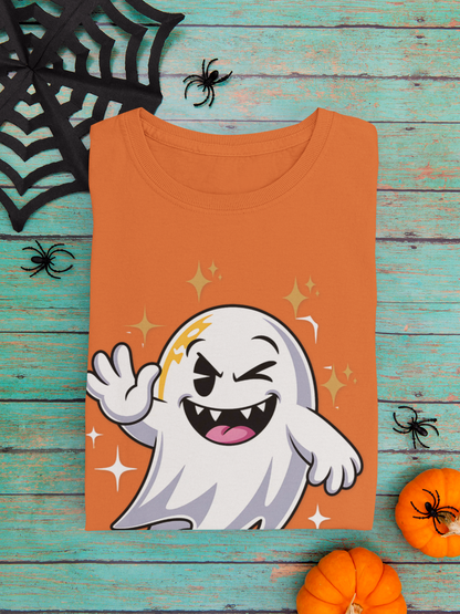 Smiling Ghost Unisex Softstyle T-Shirt