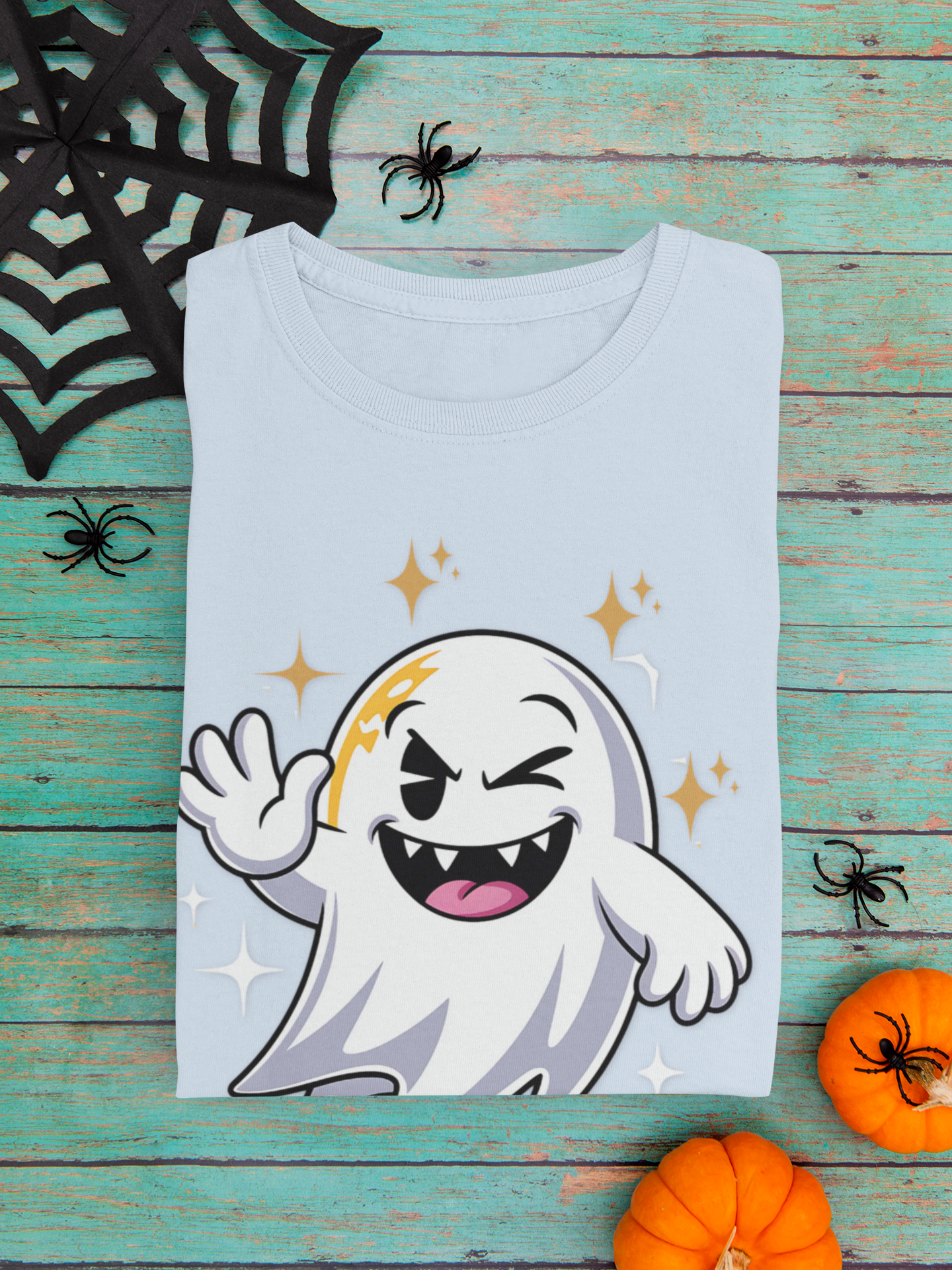 Smiling Ghost Unisex Softstyle T-Shirt