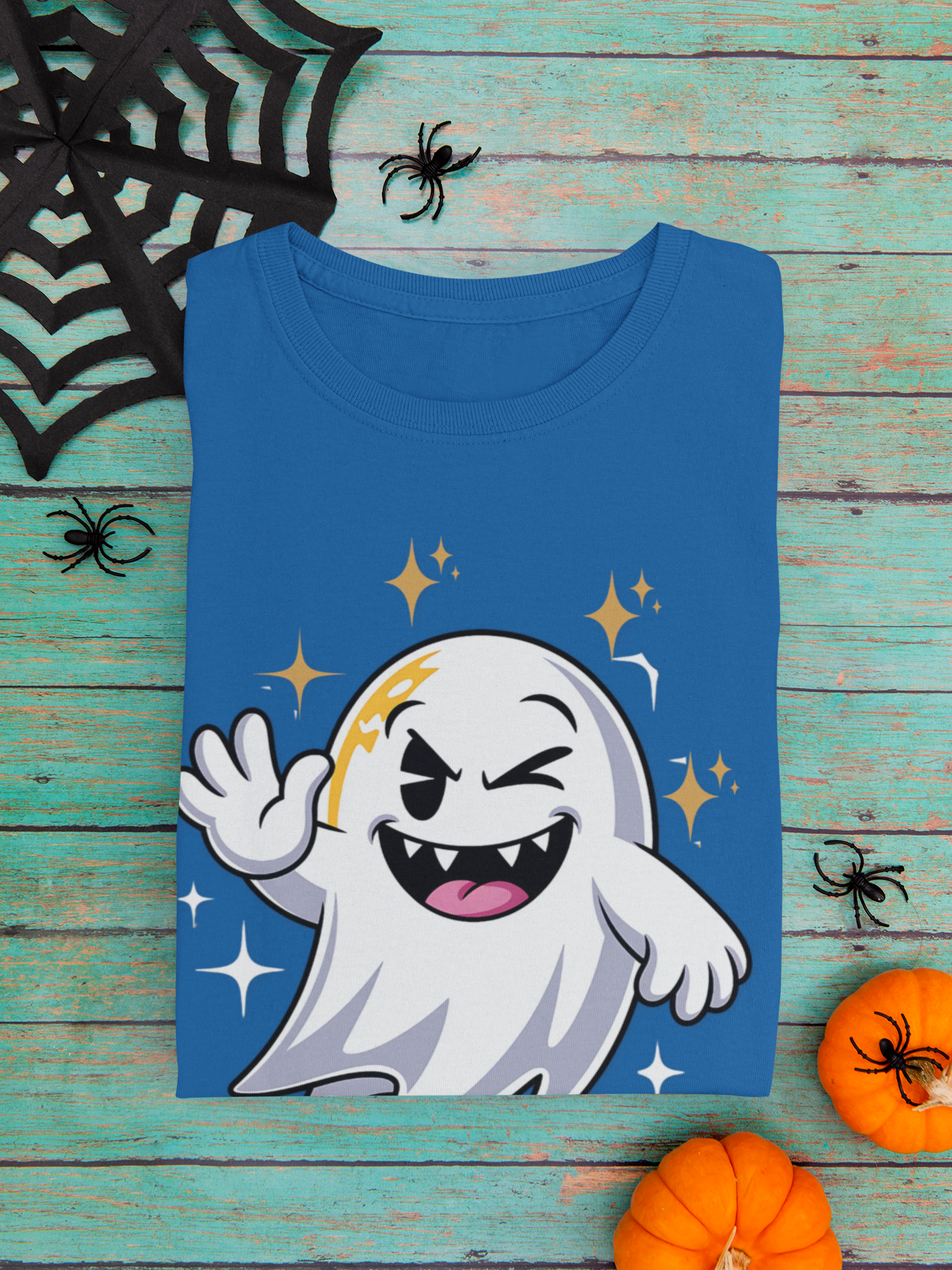 Smiling Ghost Unisex Softstyle T-Shirt