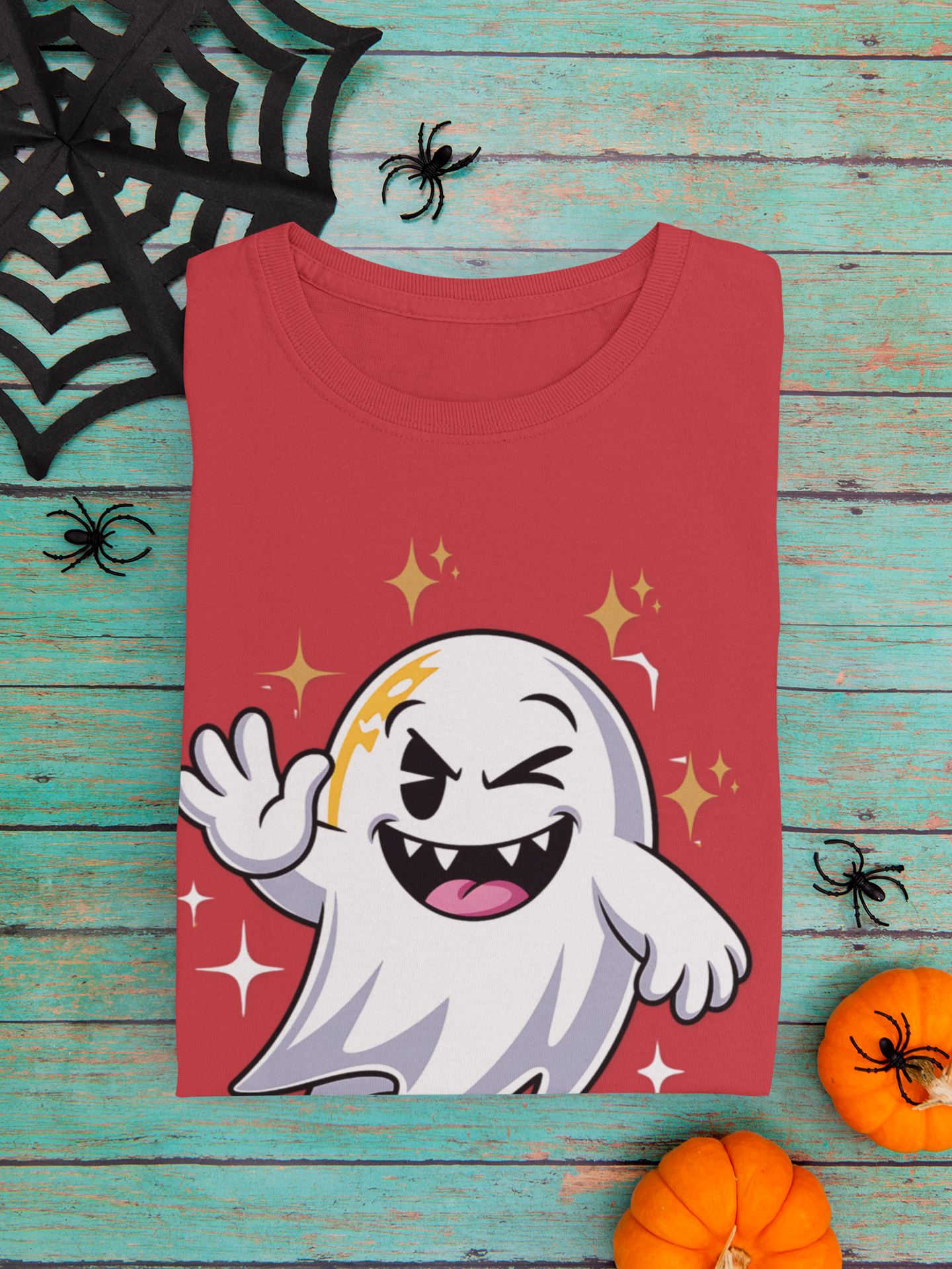 Smiling Ghost Unisex Softstyle T-Shirt