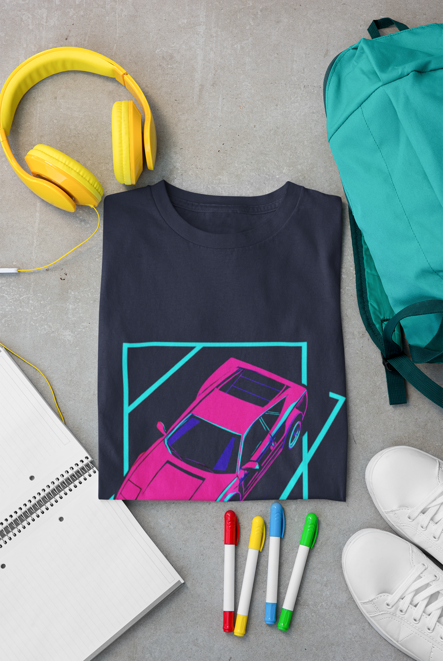 Retro Car Graphic Unisex Softstyle T-Shirt