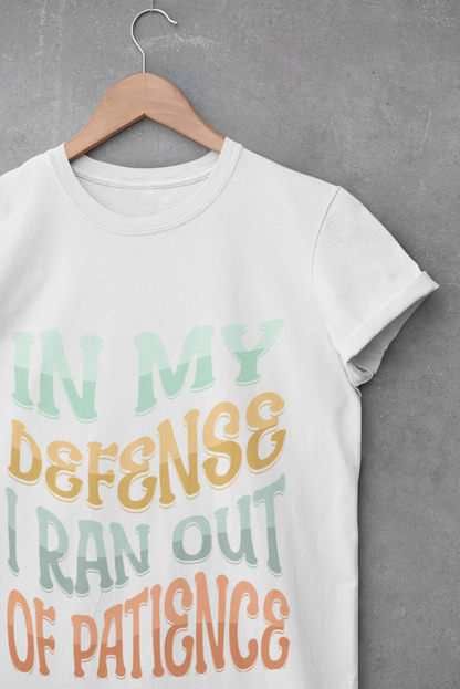 Run out of Patience Unisex Softstyle T-Shirt