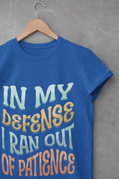 Run out of Patience Unisex Softstyle T-Shirt