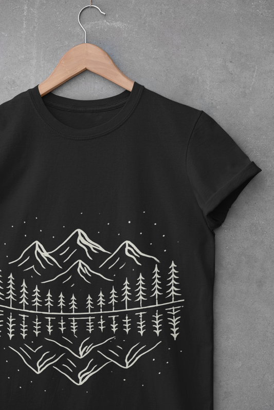 Mountain Scene Unisex Softstyle T-Shirt