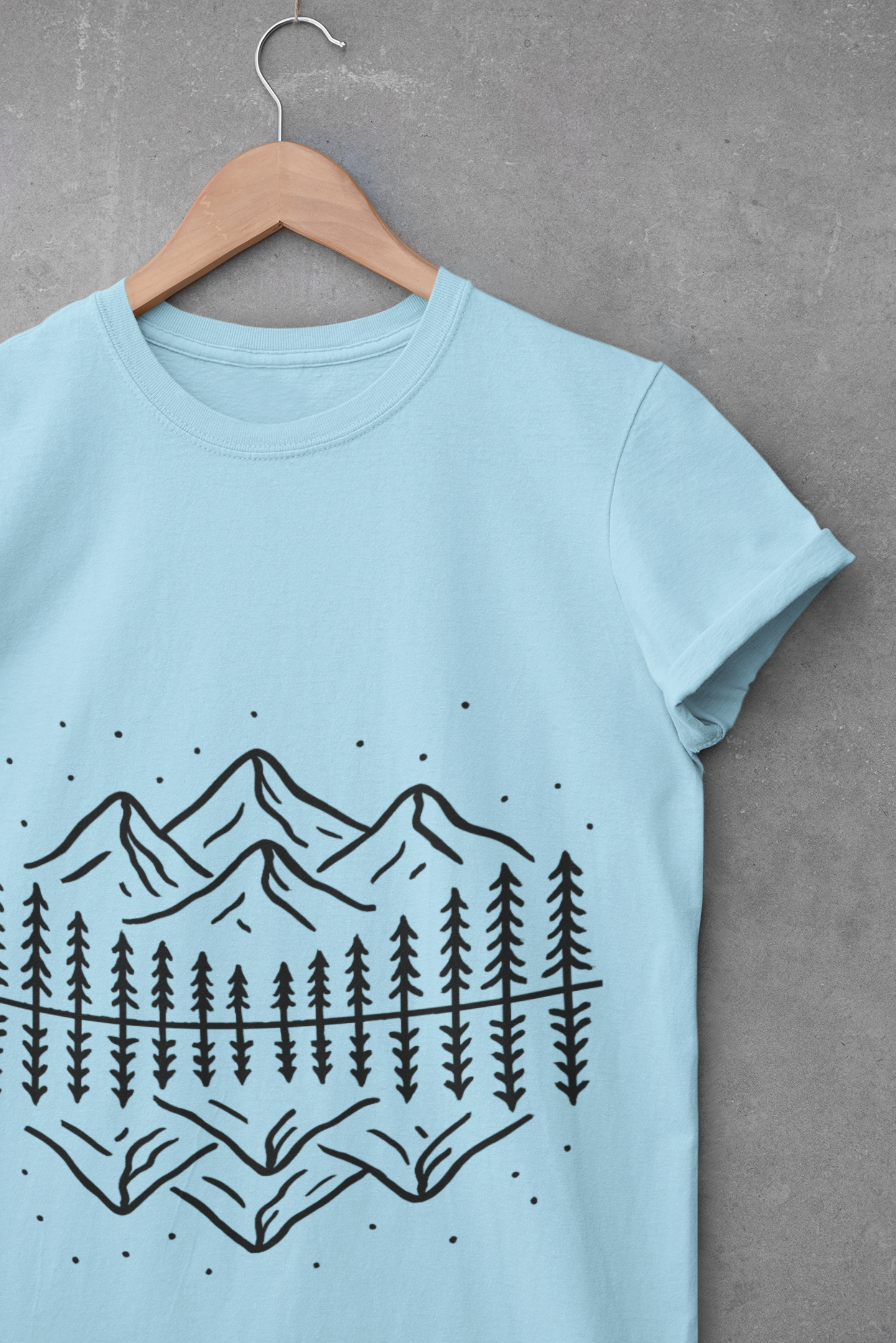 Mountain Scene Unisex Softstyle T-Shirt