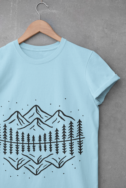 Mountain Scene Unisex Softstyle T-Shirt