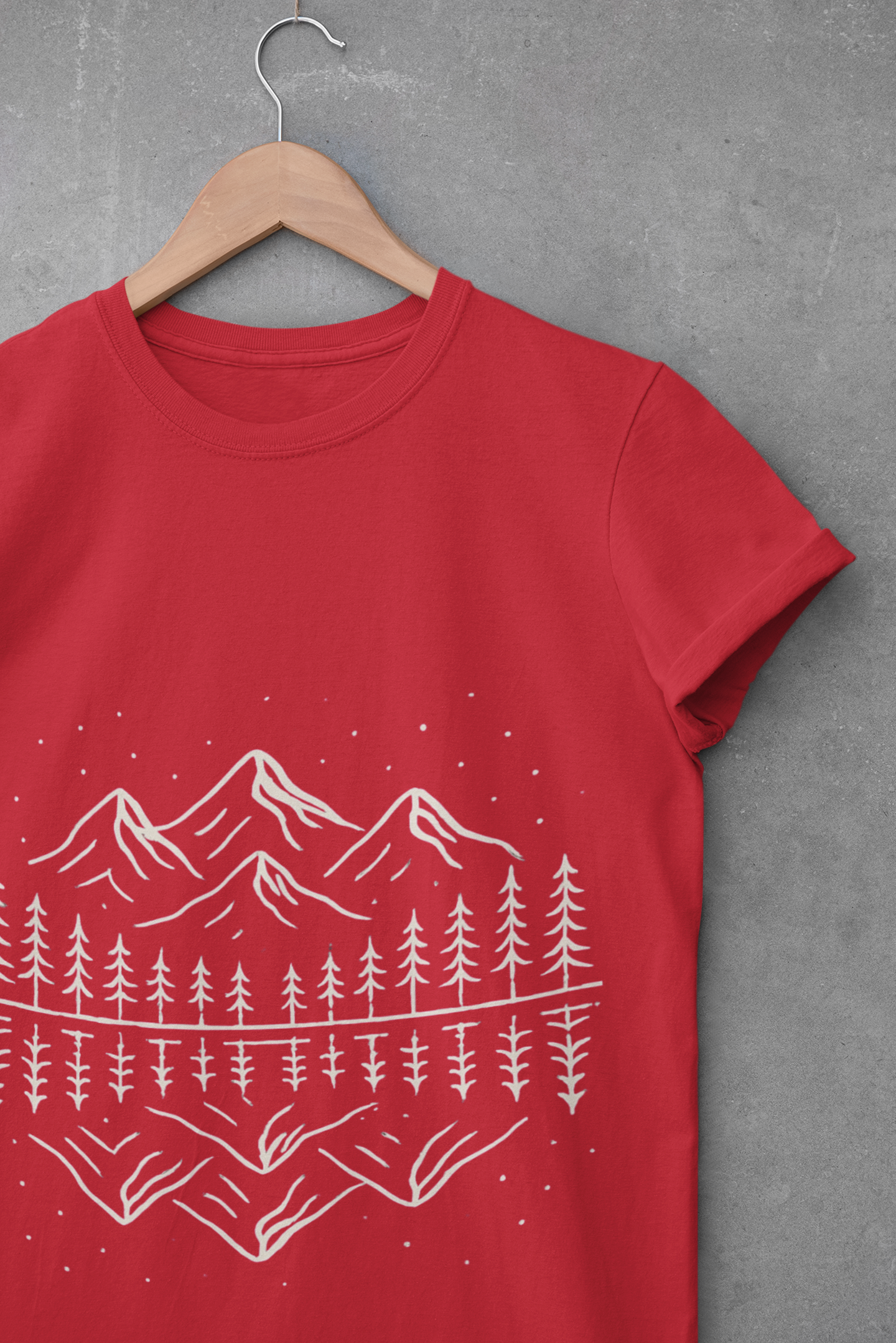 Mountain Scene Unisex Softstyle T-Shirt