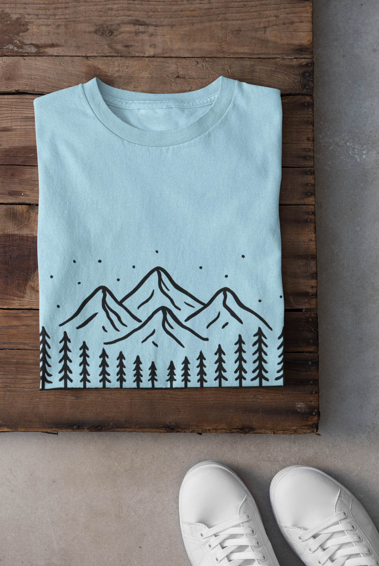 Mountain Scene Unisex Softstyle T-Shirt
