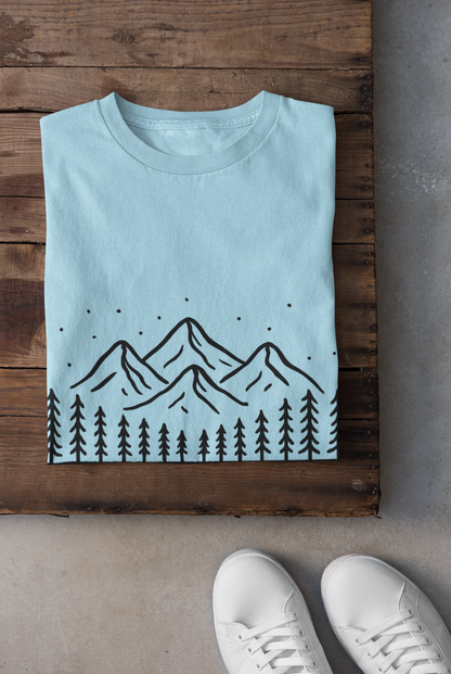 Mountain Scene Unisex Softstyle T-Shirt
