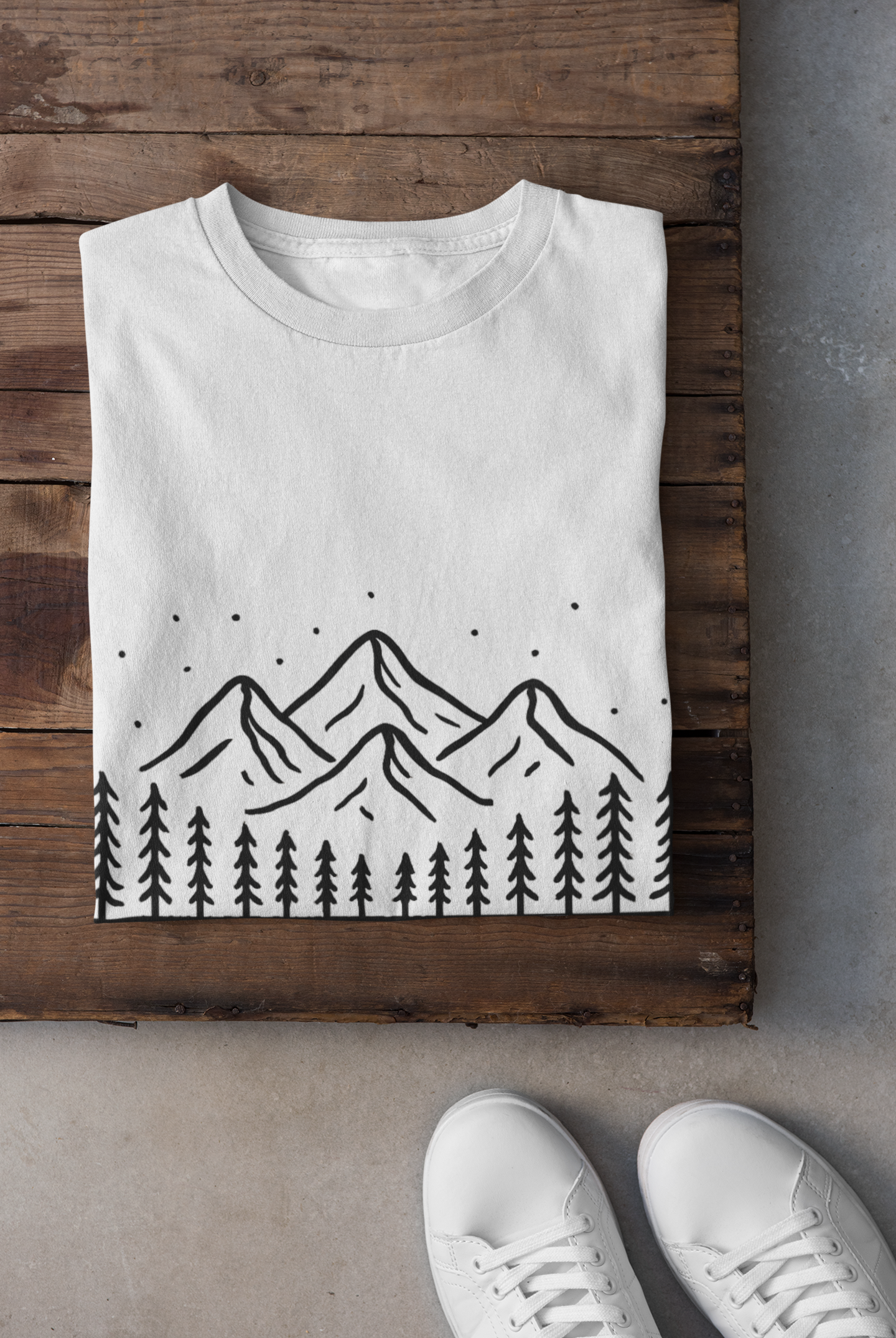 Mountain Scene Unisex Softstyle T-Shirt