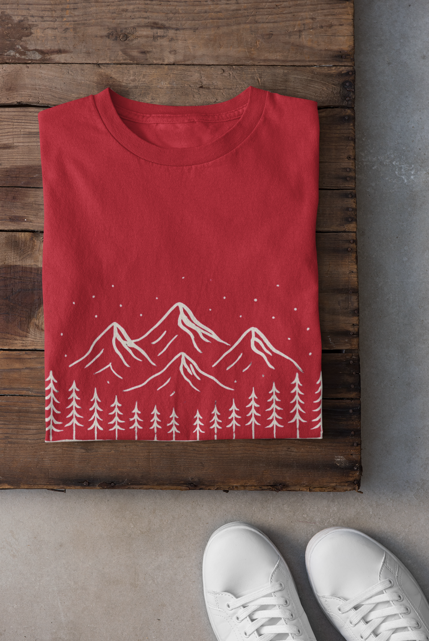 Mountain Scene Unisex Softstyle T-Shirt