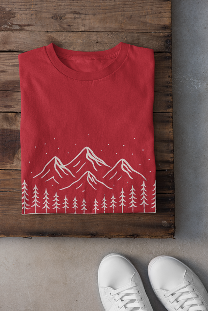 Mountain Scene Unisex Softstyle T-Shirt