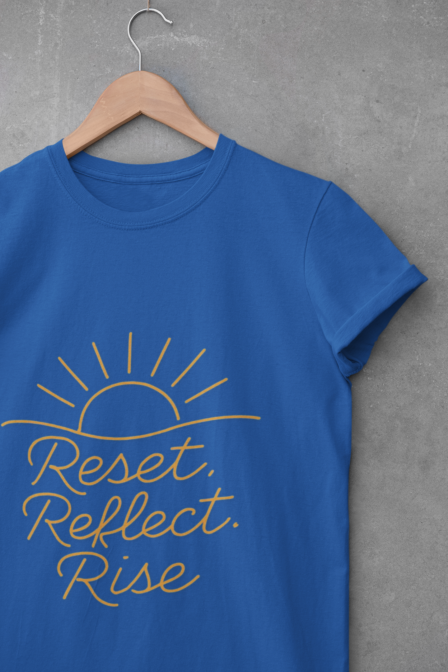 Inspirational Unisex T-Shirt - 'Reset Reflect Rise'