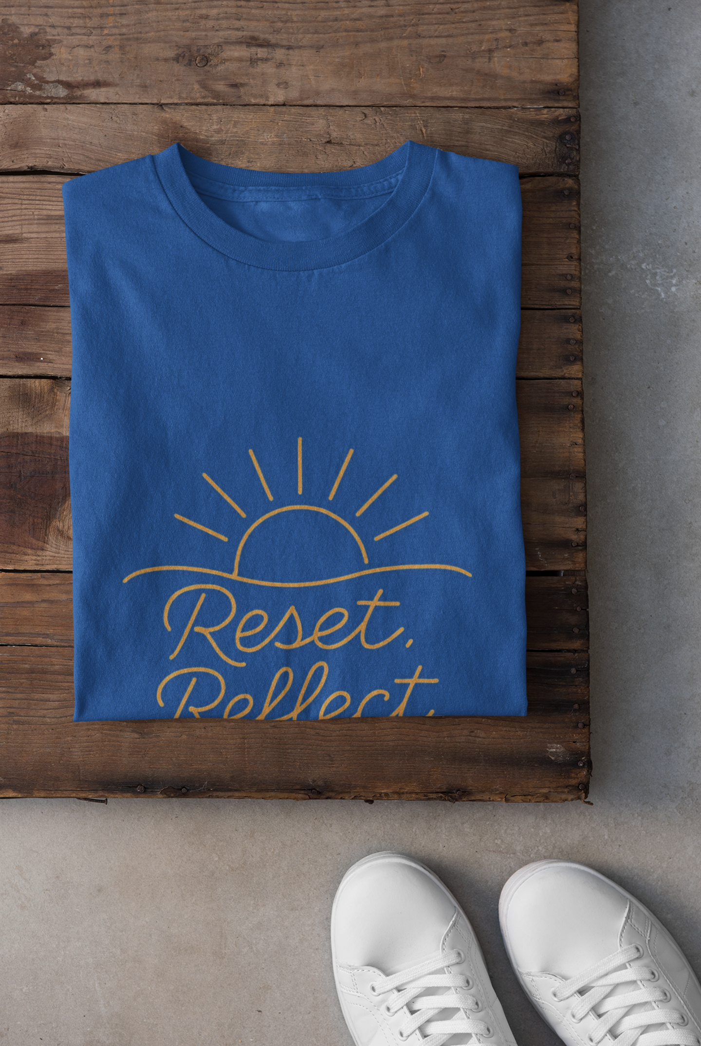 Inspirational Unisex T-Shirt - 'Reset Reflect Rise'