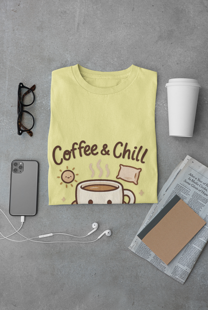 Coffee & Chill Unisex Softstyle Unisex T-Shirt