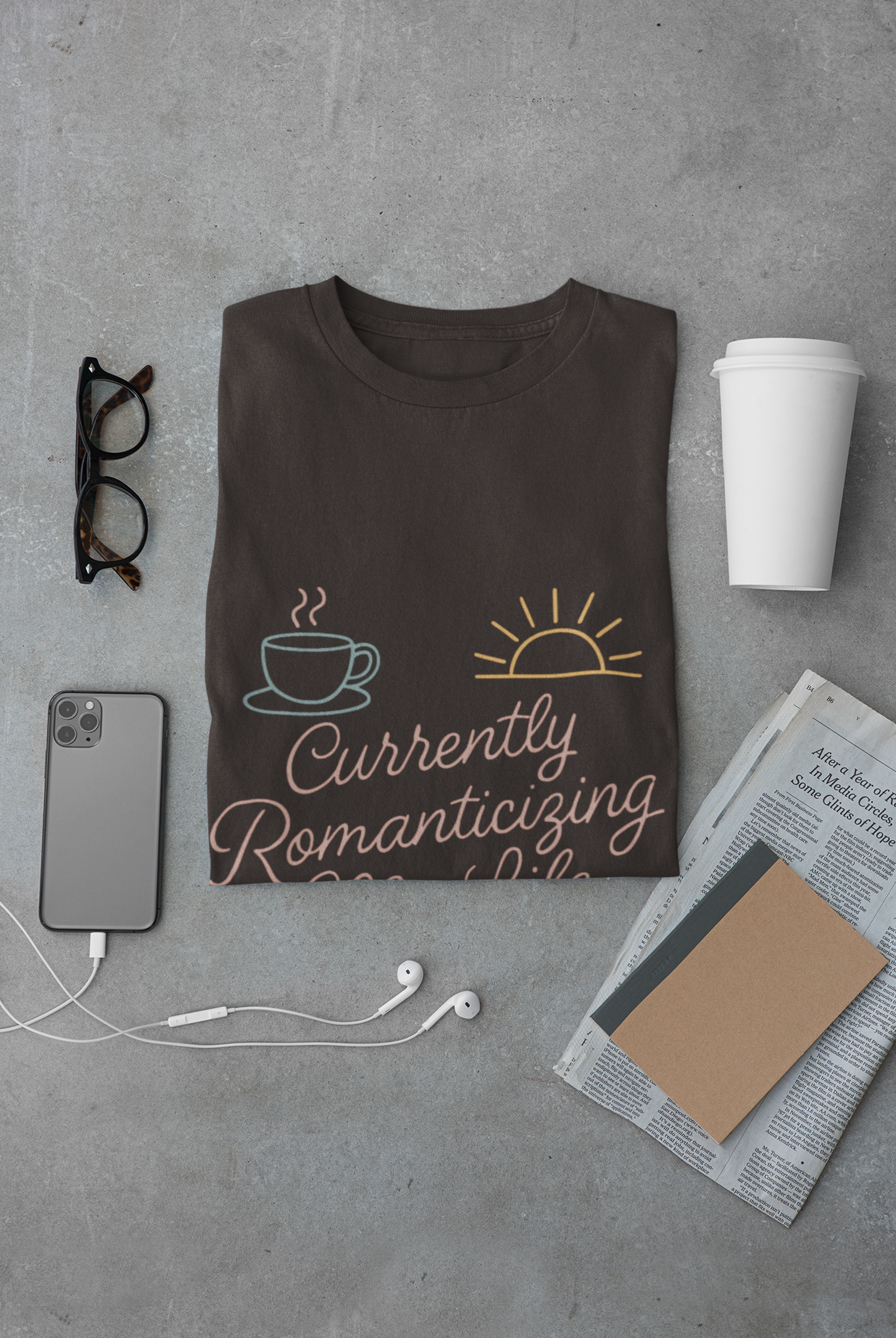 Currently Romanticizing My Life - Unisex Softstyle T-Shirt