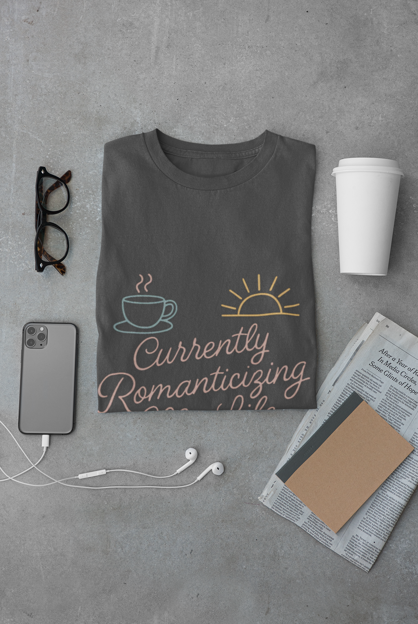 Currently Romanticizing My Life - Unisex Softstyle T-Shirt