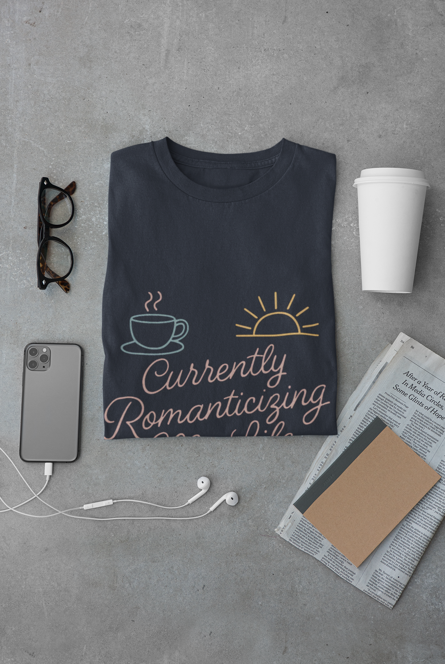 Currently Romanticizing My Life - Unisex Softstyle T-Shirt