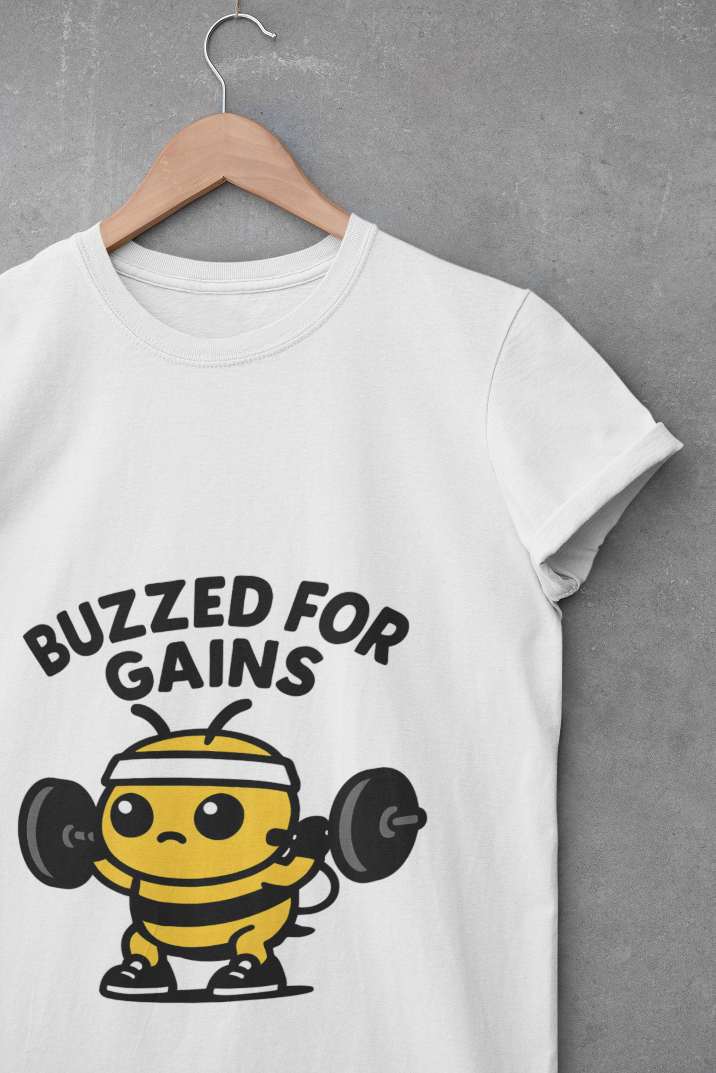 Buzzed for Gains Bee Unisex Workout T-Shirt