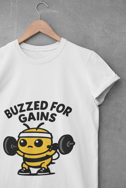 Buzzed for Gains Bee Unisex Workout T-Shirt