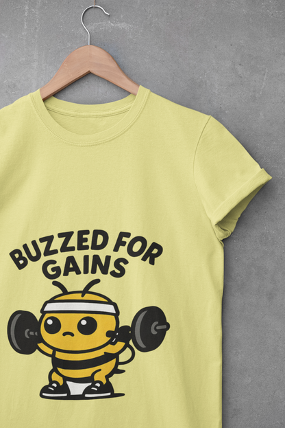 Buzzed for Gains Bee Unisex Workout T-Shirt
