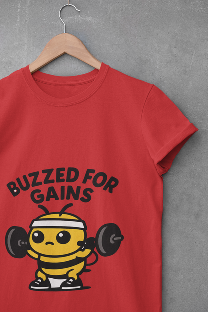 Buzzed for Gains Bee Unisex Workout T-Shirt