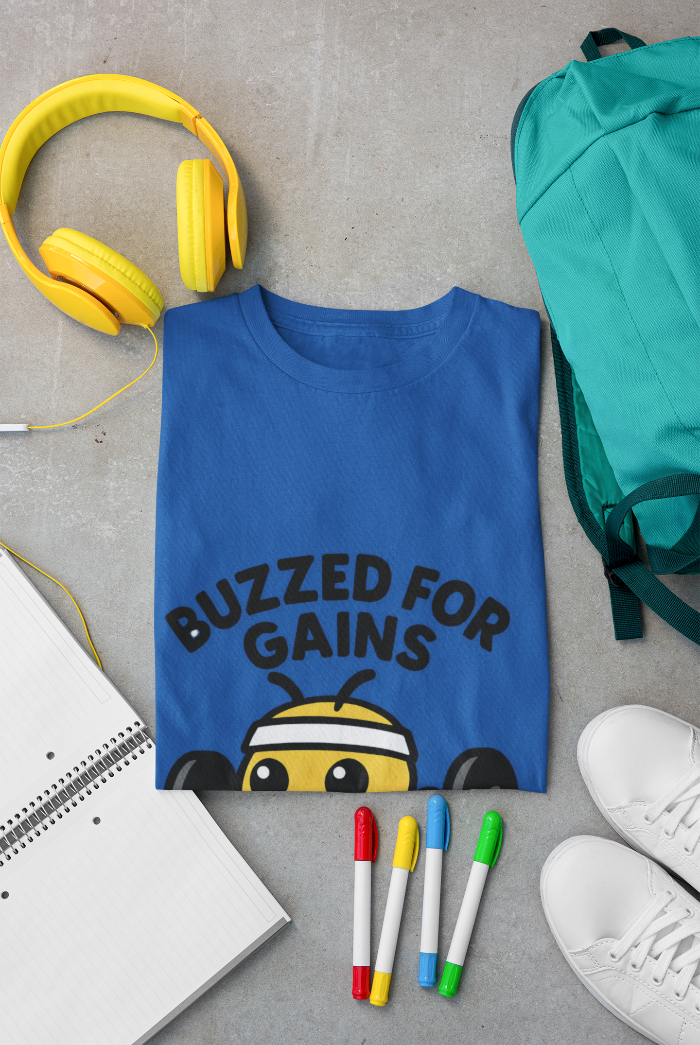 Buzzed for Gains Bee Unisex Workout T-Shirt