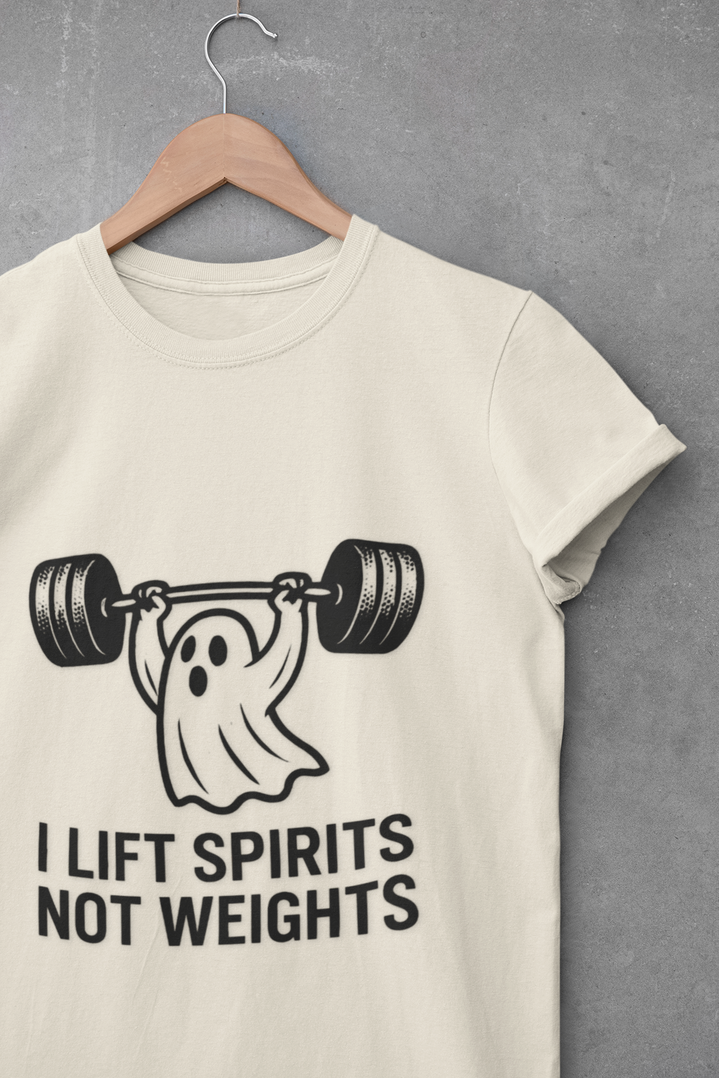 Funny Ghost Weightlifting Unisex T-Shirt
