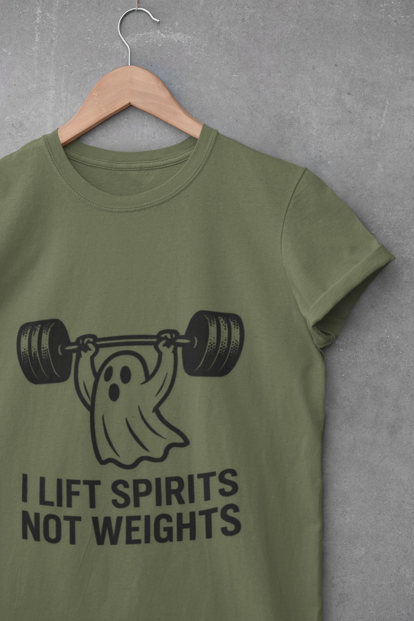 Funny Ghost Weightlifting Unisex T-Shirt
