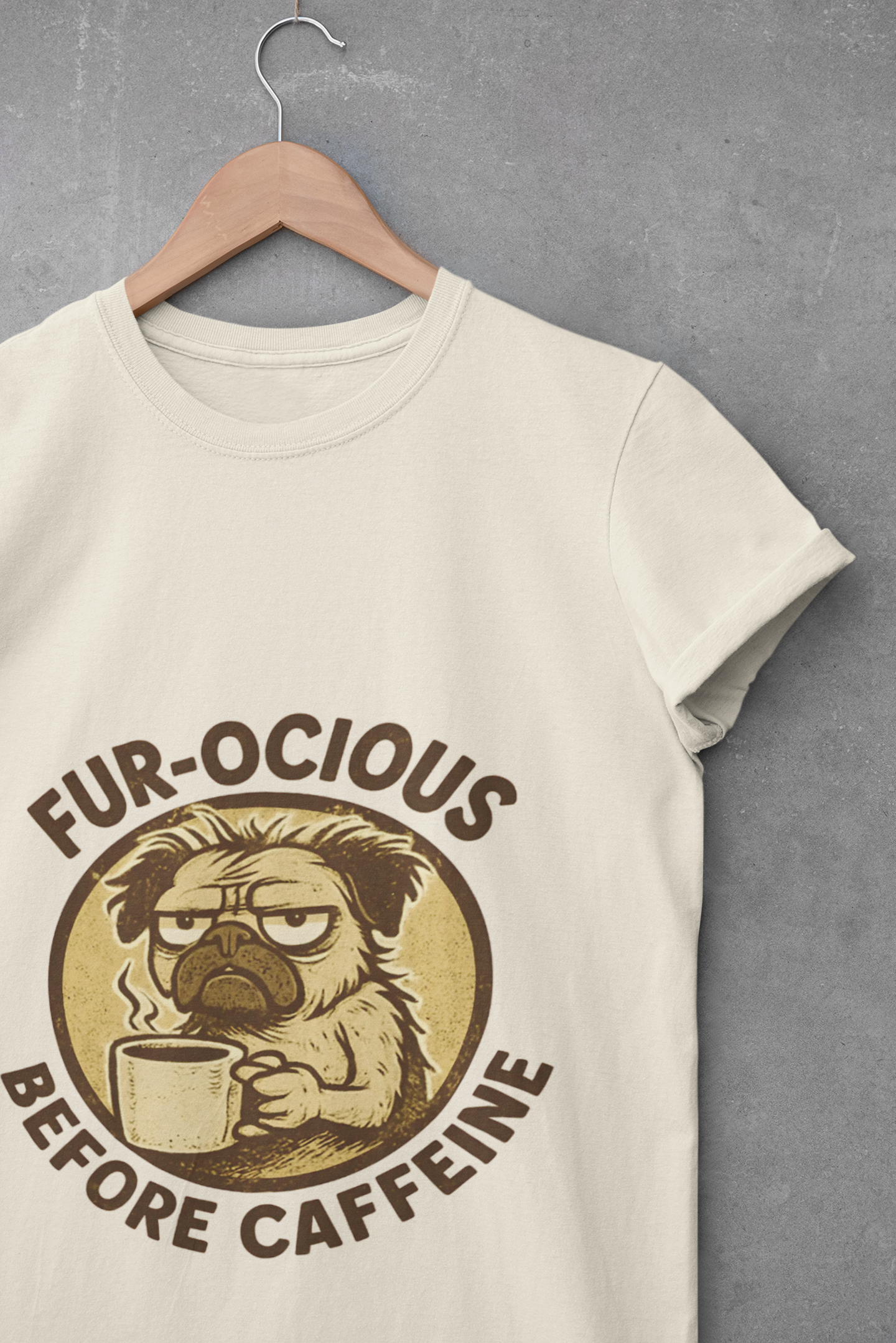 Caffeinated Dog Unisex T-Shirt