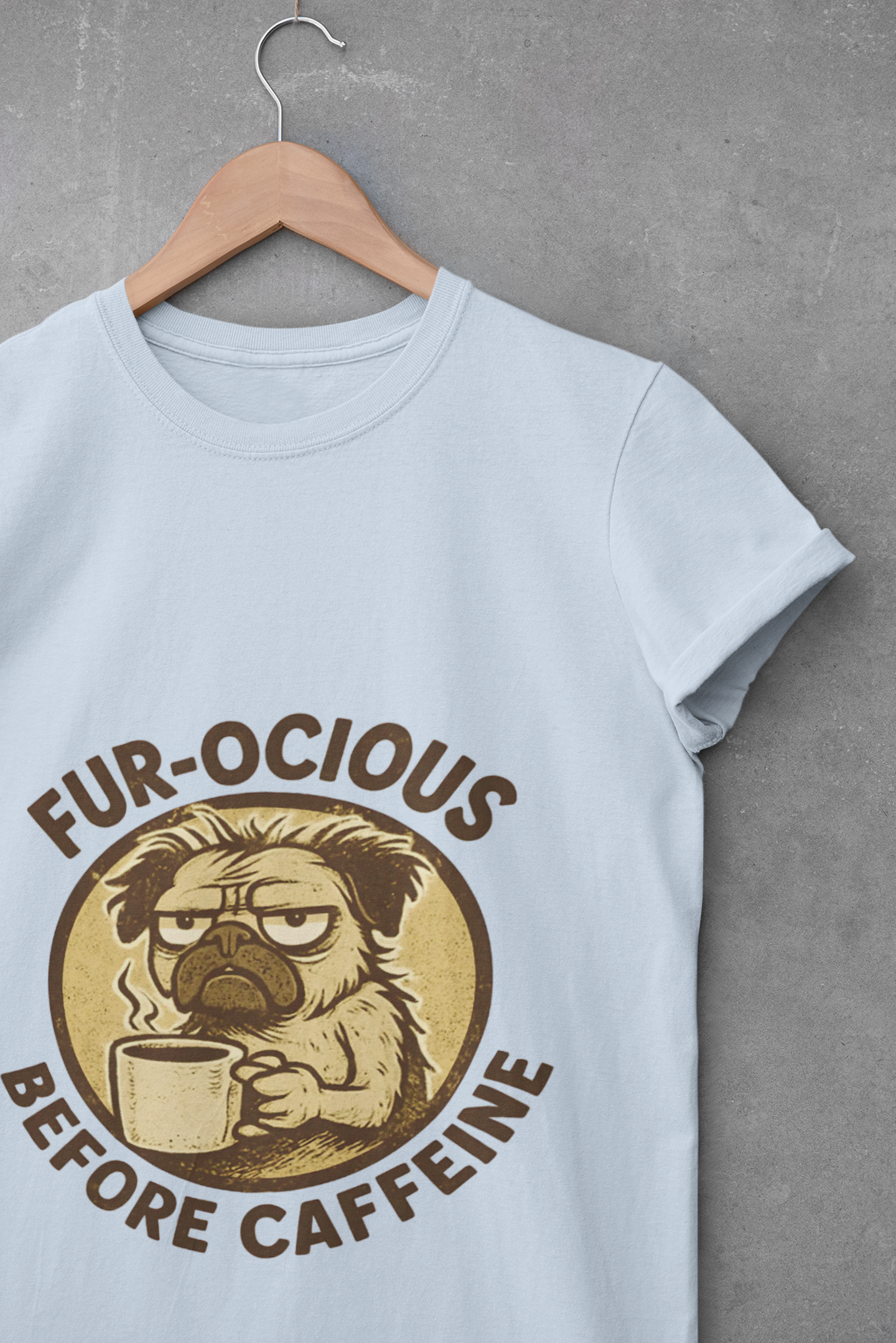 Caffeinated Dog Unisex T-Shirt