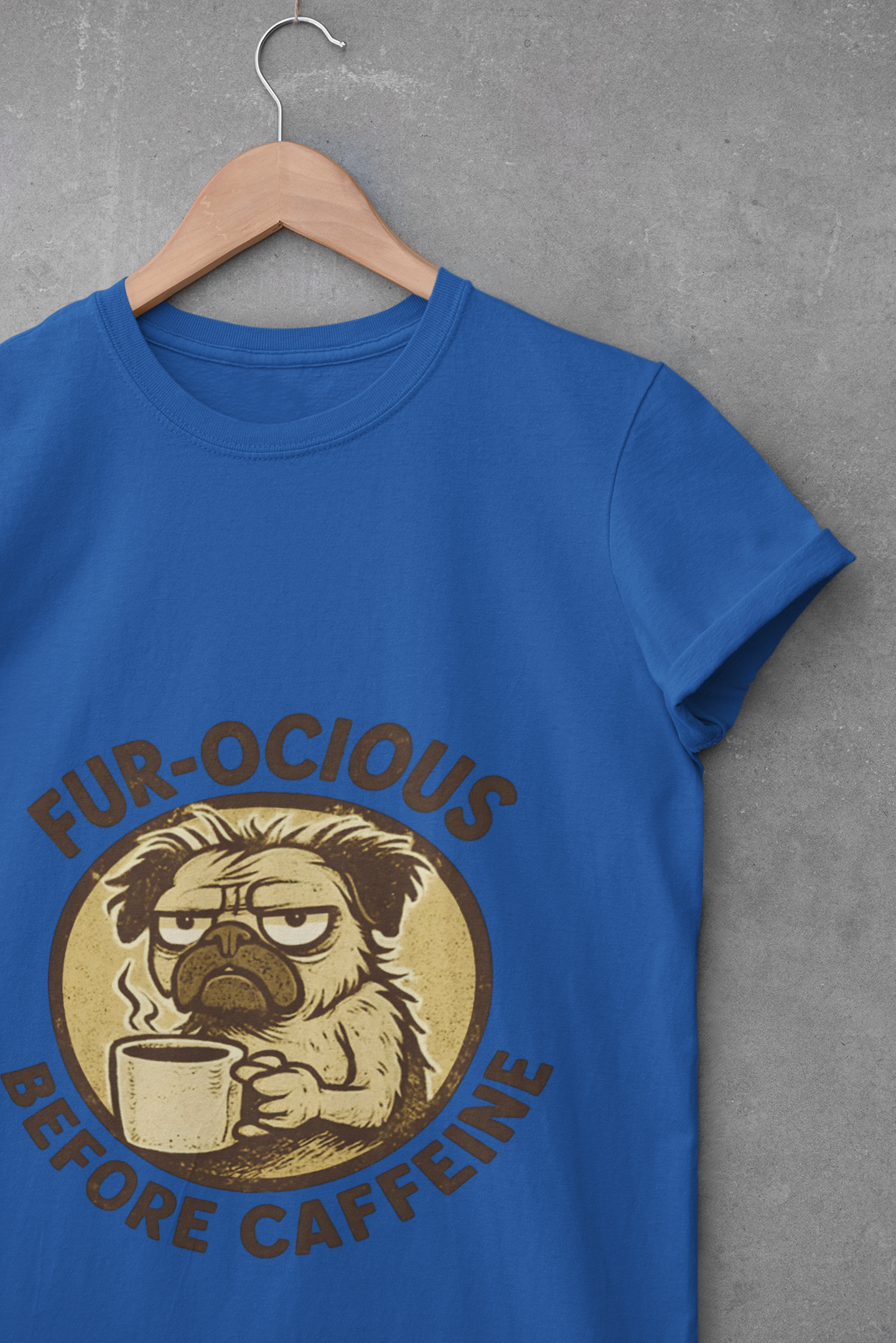 Caffeinated Dog Unisex T-Shirt