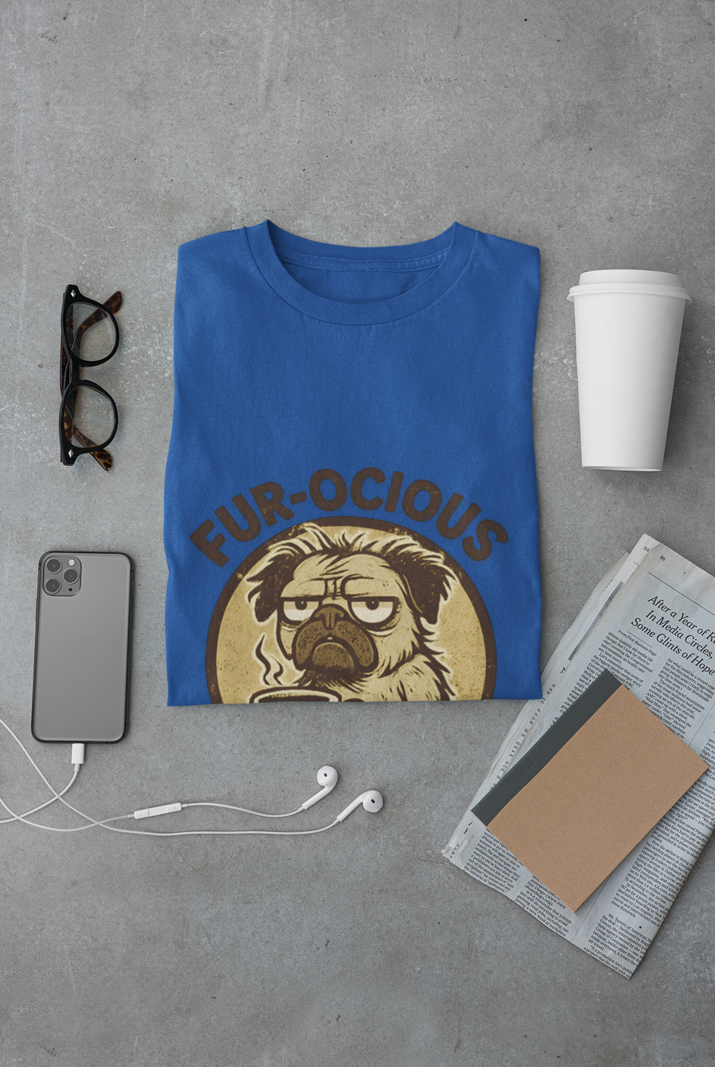 Caffeinated Dog Unisex T-Shirt