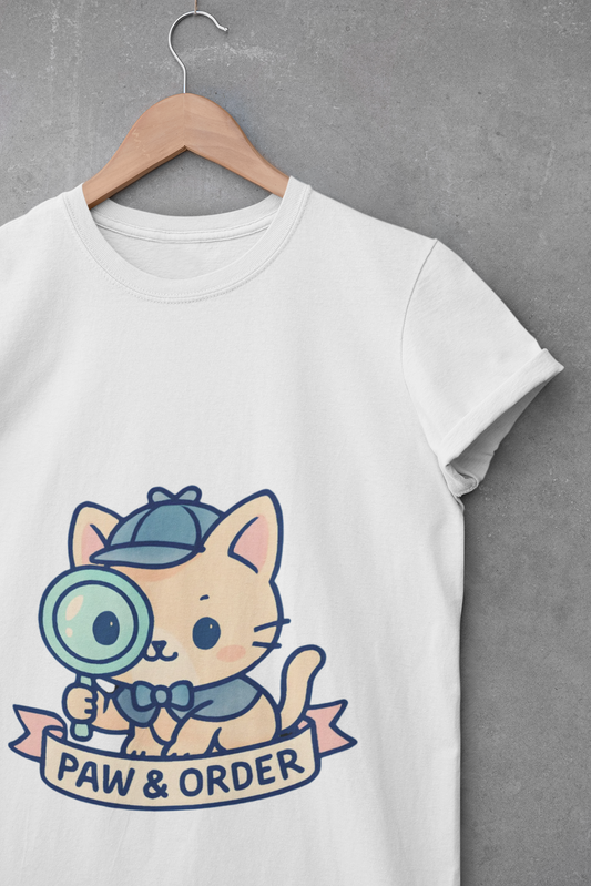 Cute Cat Detective Unisex T-Shirt