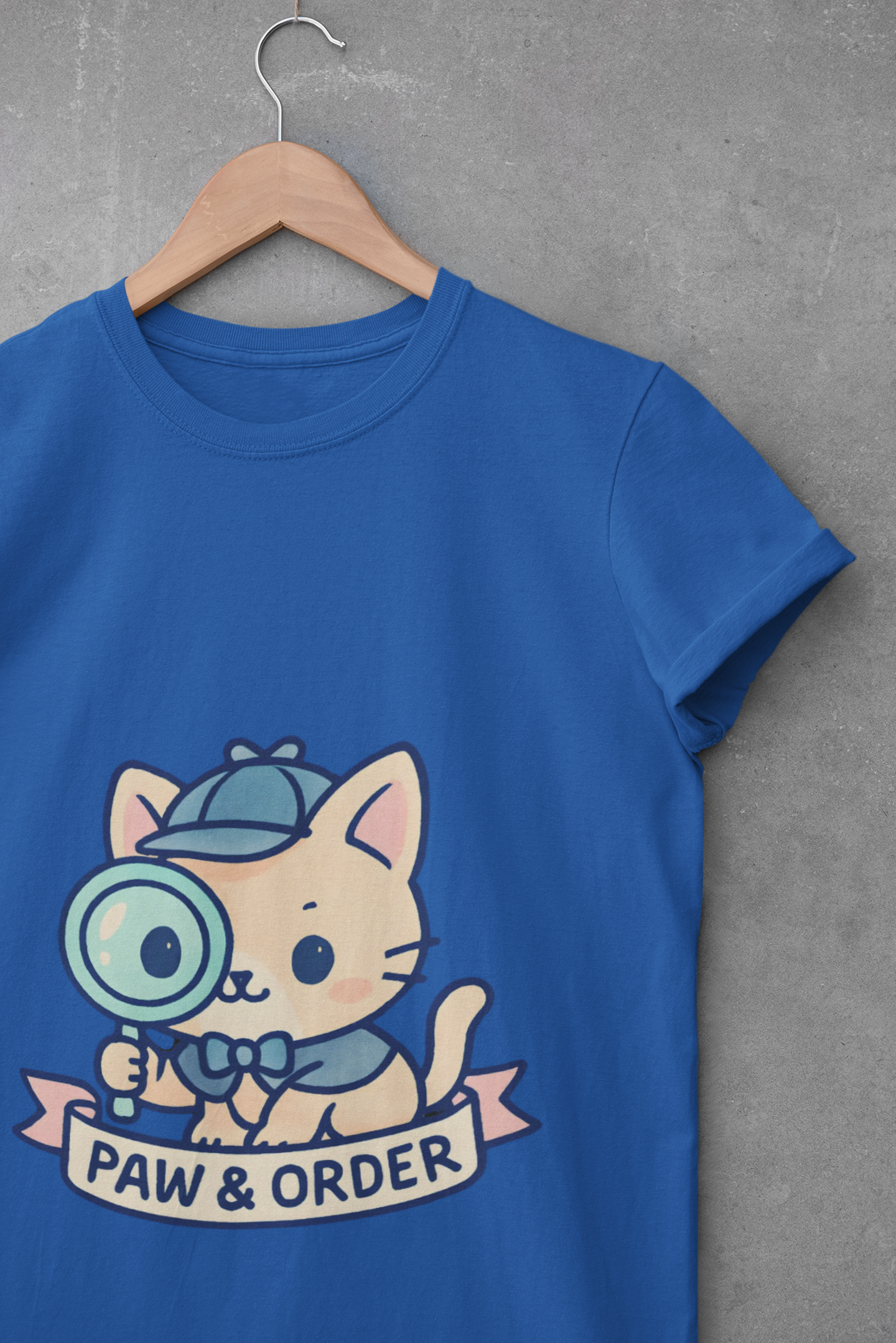 Cute Cat Detective Unisex T-Shirt