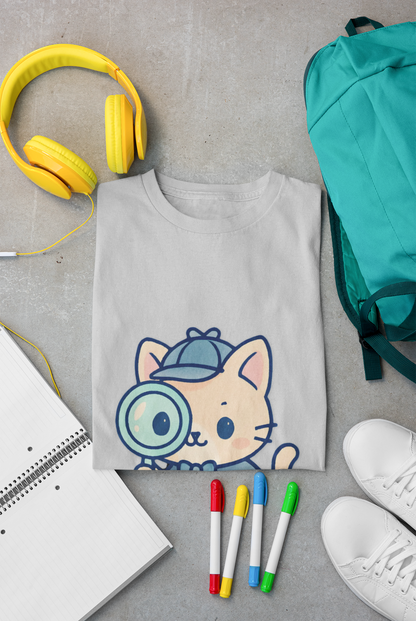 Cute Cat Detective Unisex T-Shirt