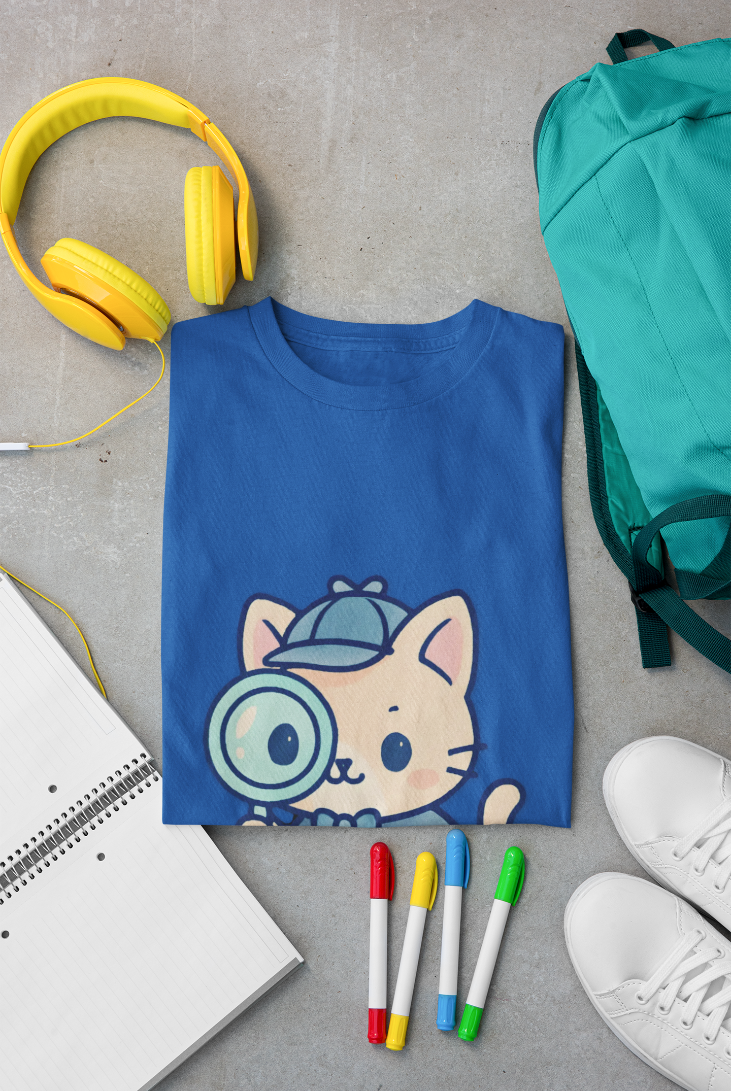 Cute Cat Detective Unisex T-Shirt