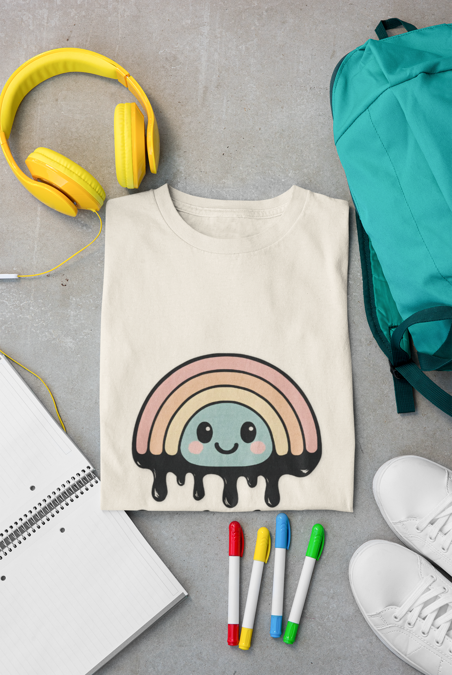 Optimism Is Overrated Rainbow Unisex T-Shirt