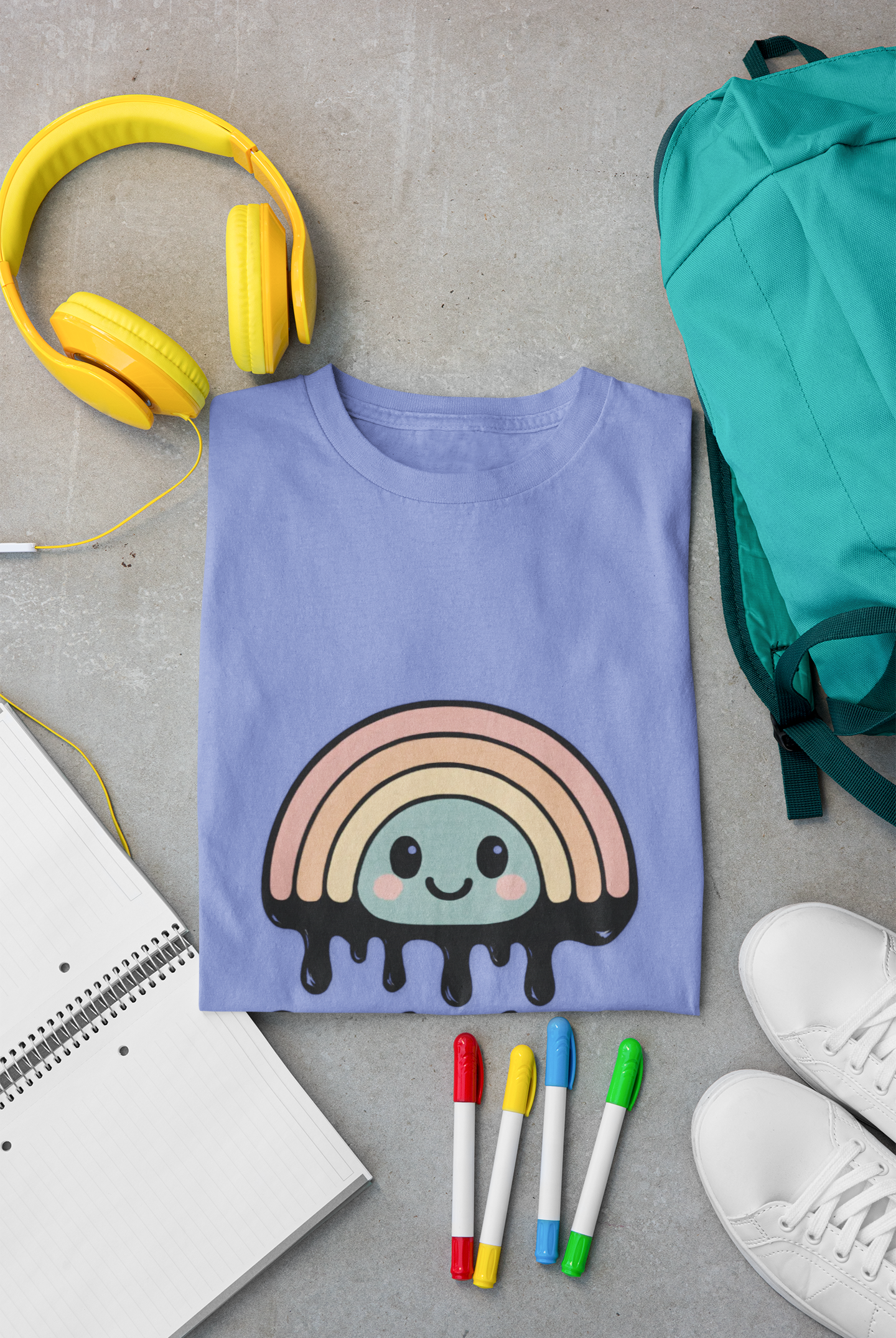 Optimism Is Overrated Rainbow Unisex T-Shirt