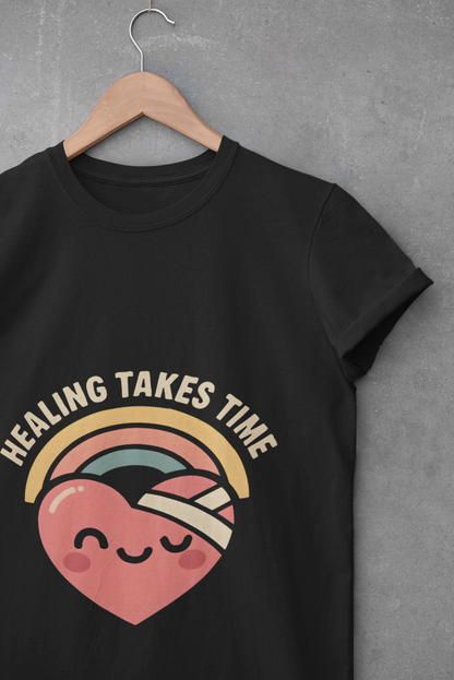 Healing Takes Time Heart Unisex T-Shirt