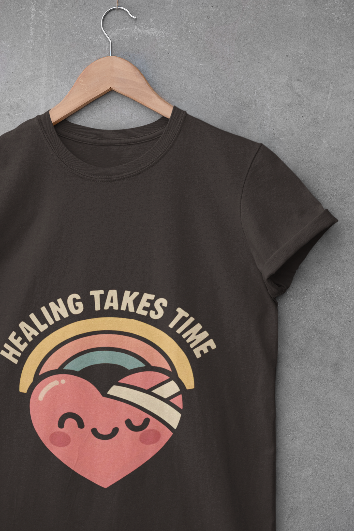 Healing Takes Time Heart Unisex T-Shirt