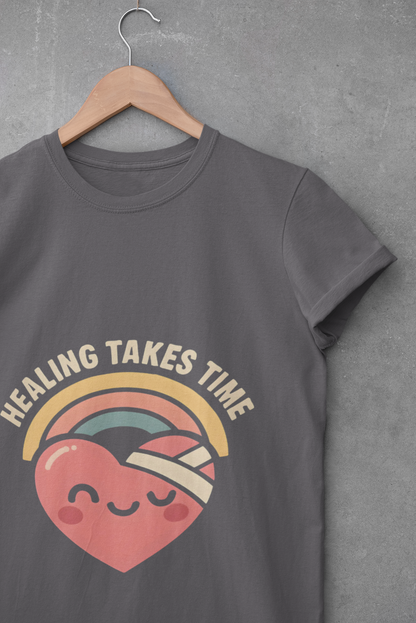 Healing Takes Time Heart Unisex T-Shirt