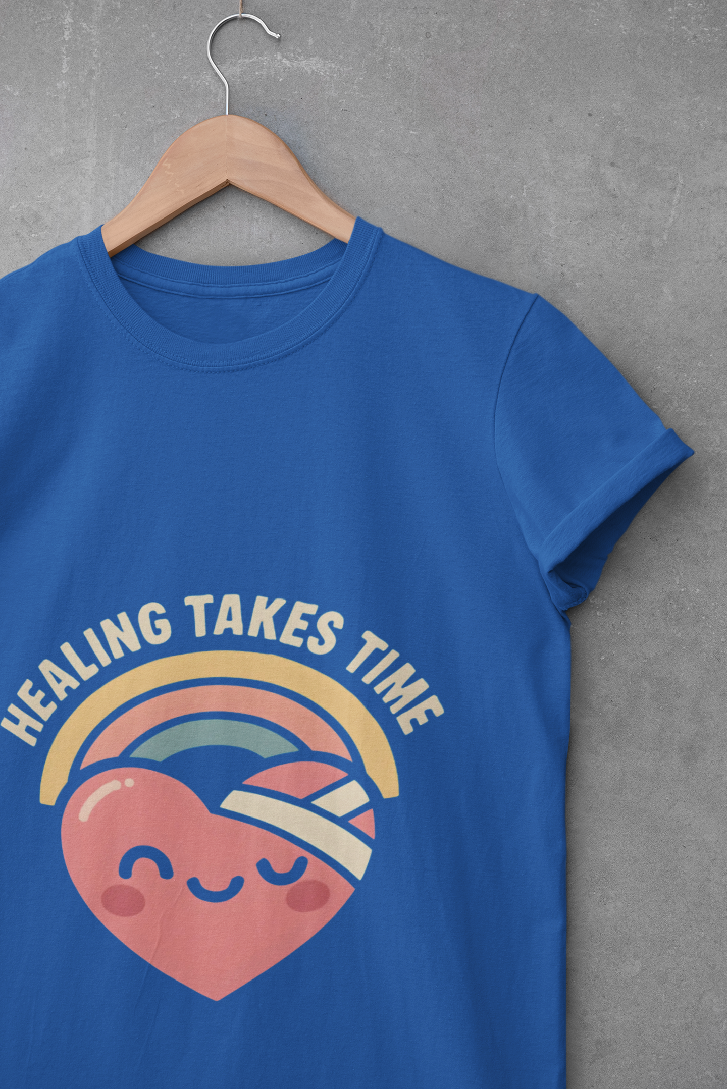 Healing Takes Time Heart Unisex T-Shirt