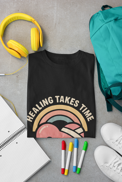 Healing Takes Time Heart Unisex T-Shirt