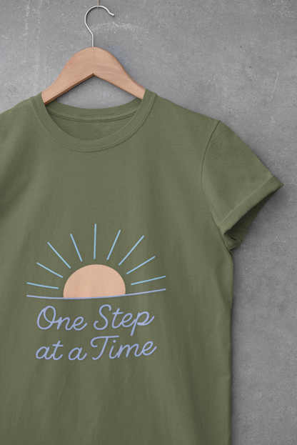 Unisex Softstyle T-Shirt - "One Step at a Time"