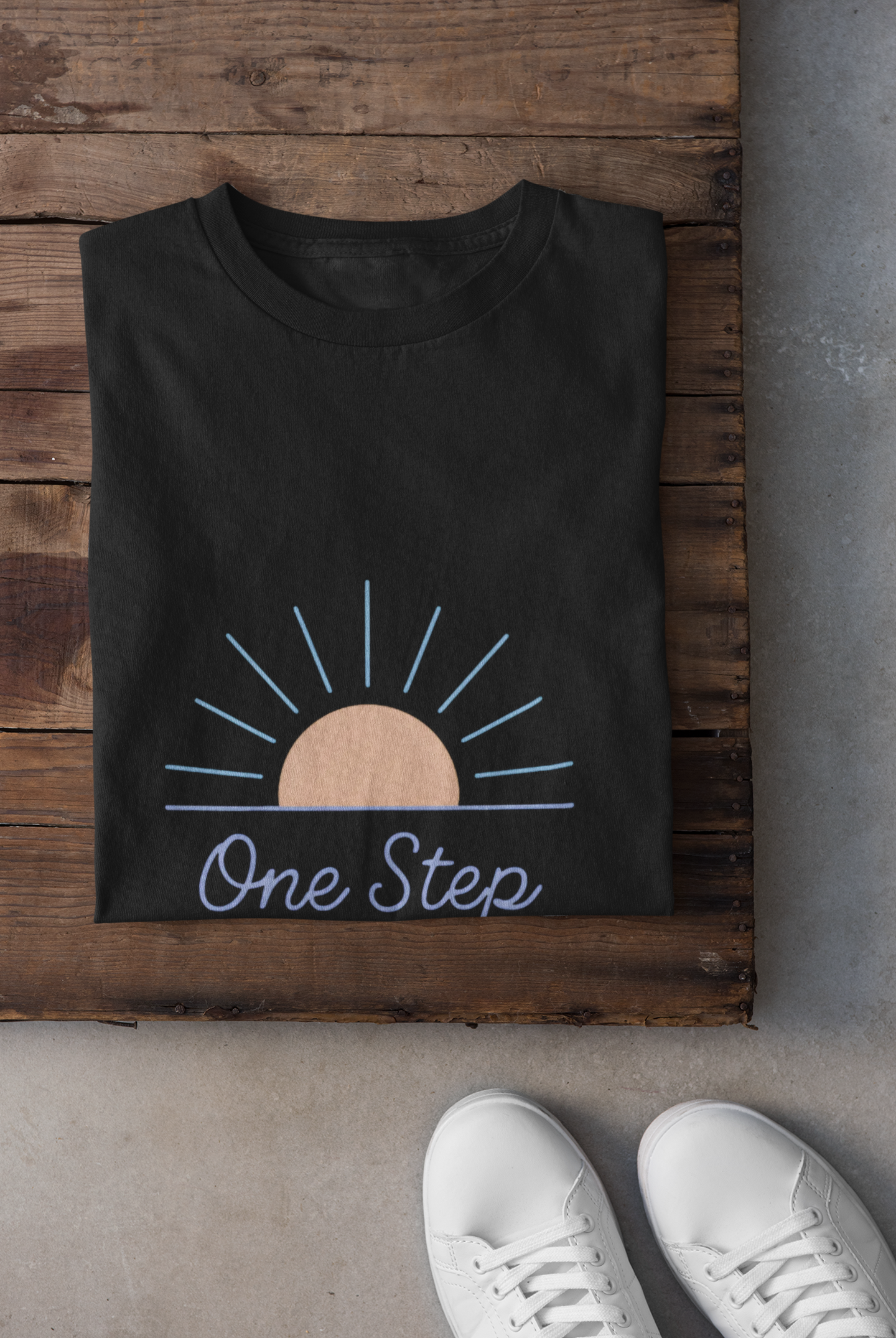 Unisex Softstyle T-Shirt - "One Step at a Time"