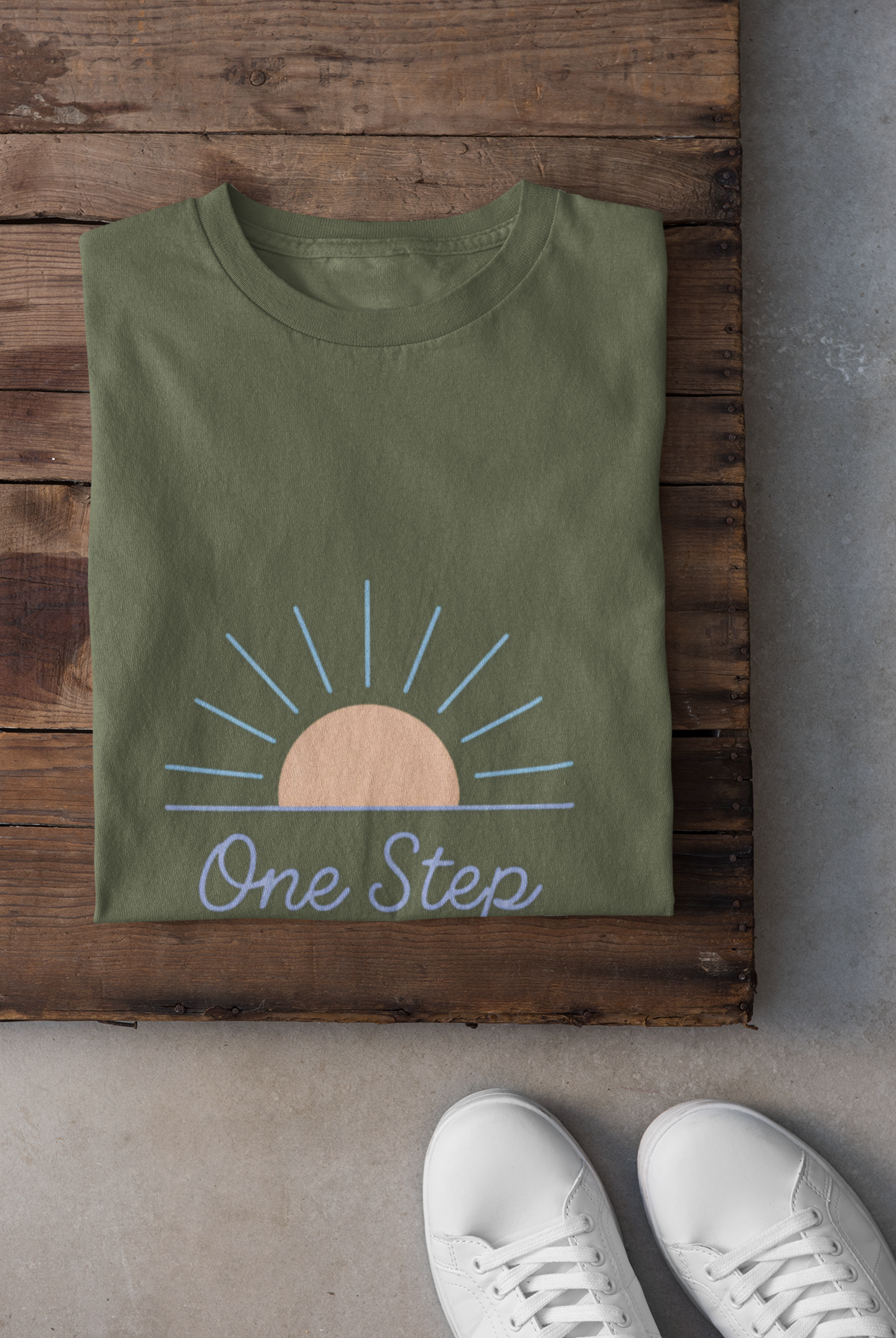 Unisex Softstyle T-Shirt - "One Step at a Time"