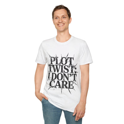 Plot Twist I Don't Care Unisex Softstyle T-Shirt