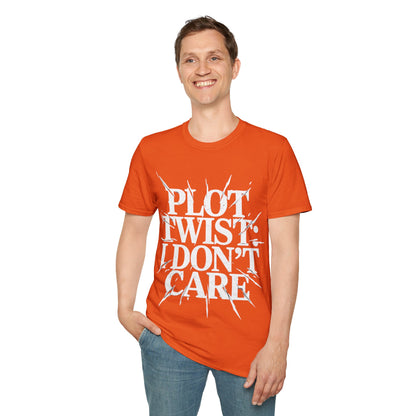 Plot Twist I Don't Care Unisex Softstyle T-Shirt